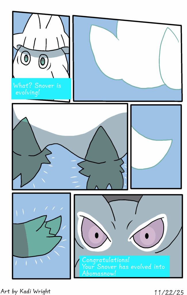Snover evolution comic (Art by me)