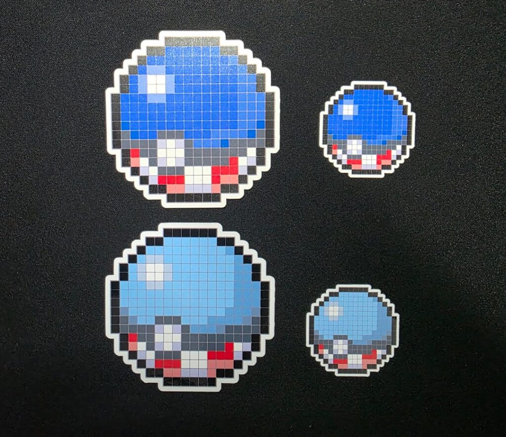 I made some Puerto Rico color Pokeballs stickers.