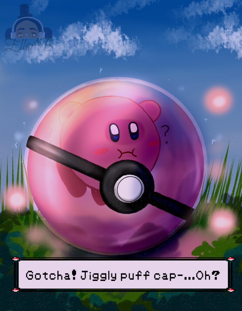 (OC) Kirby in Pokéball
