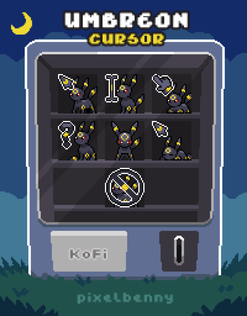 Animated Umbreon Mouse Cursor [OC]