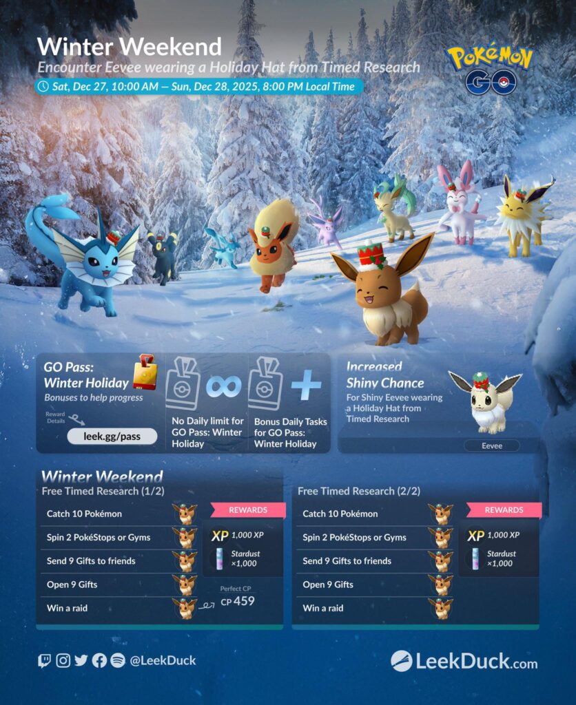 Winter Weekend - Event Overview (LeekDuck)