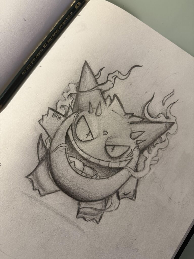 Gengar sketch in progress !