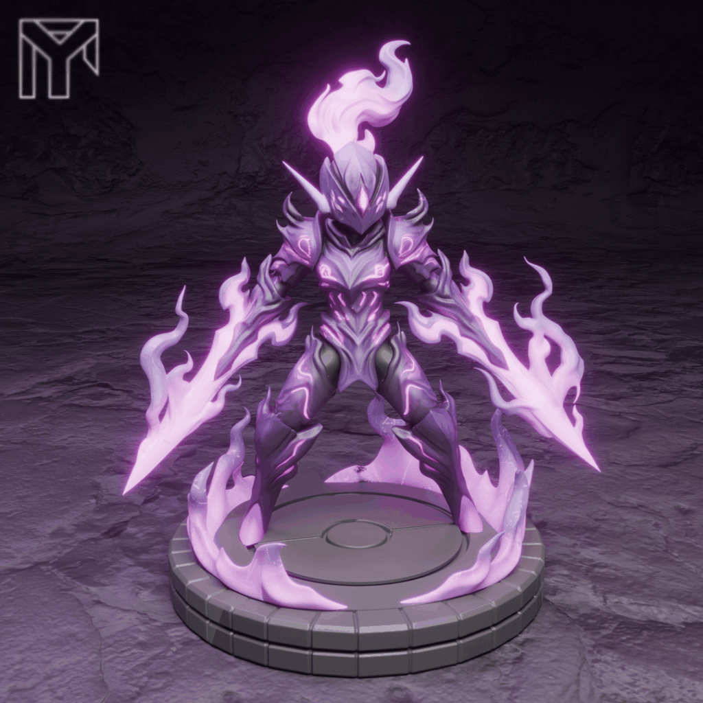 What if the Shadow Monarch captured a Ceruledge? My take on an 'Igris Mode' Pokémon fusion.