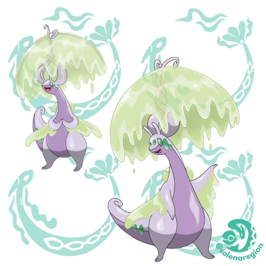 Mega Goodra Y redesign