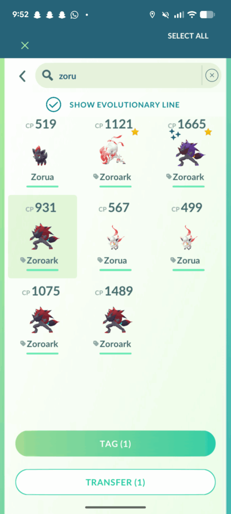 Zorua not transferrable?
