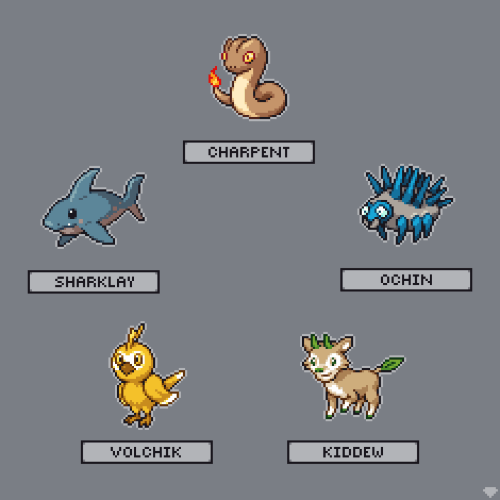Which starter monster will you choose?