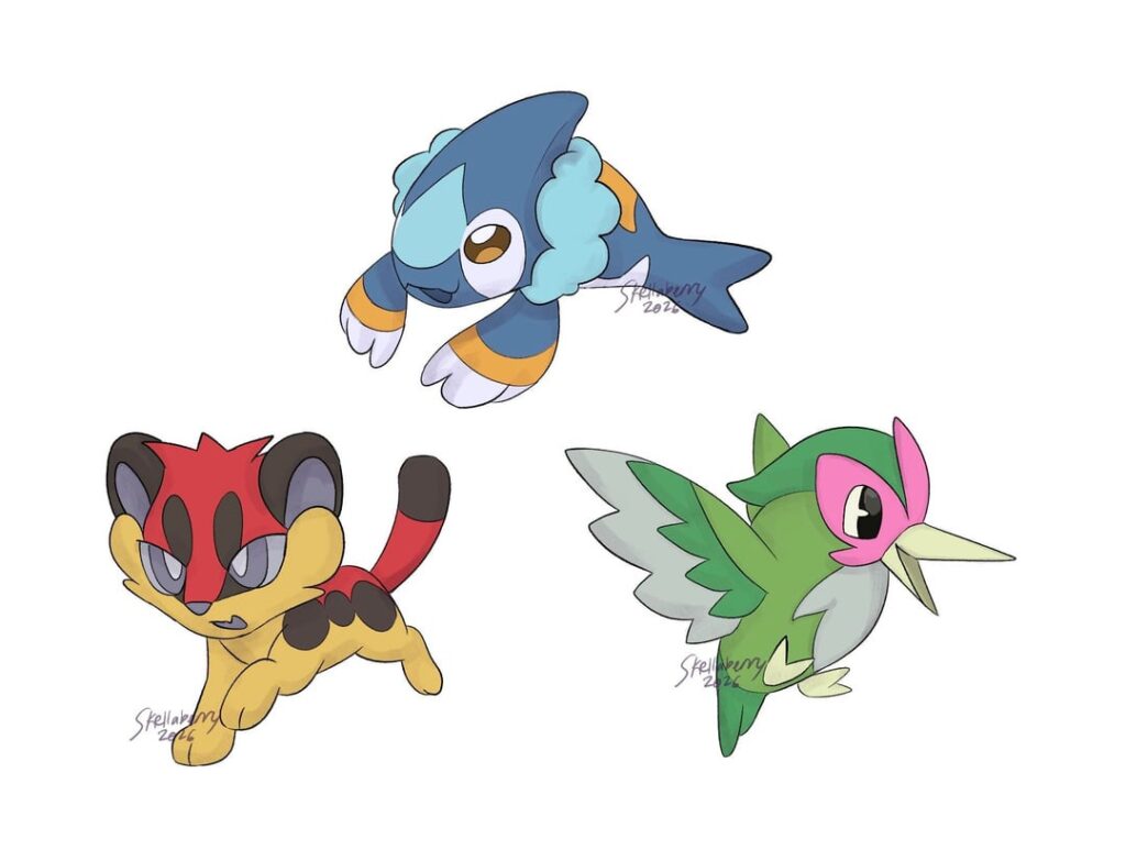 Help me name my starters! [OC]