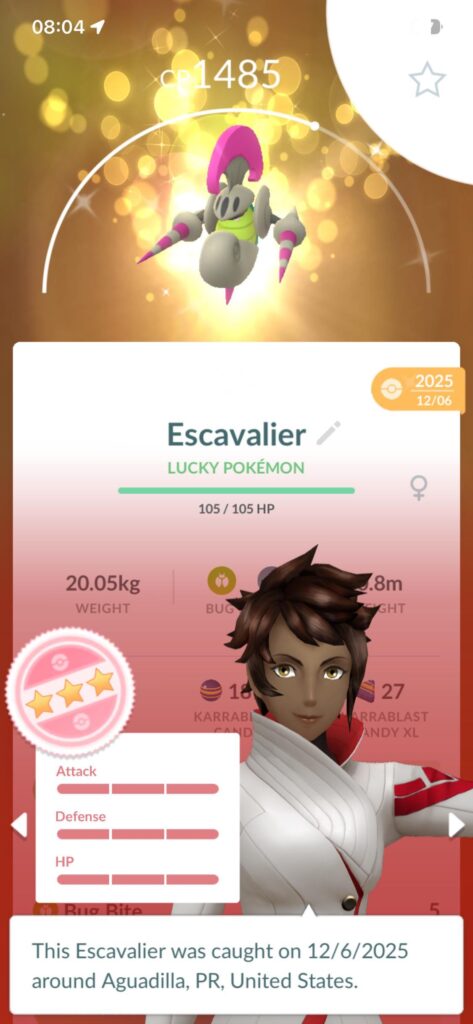 Didn’t knew I had an Escavalier lucky shundo!!!