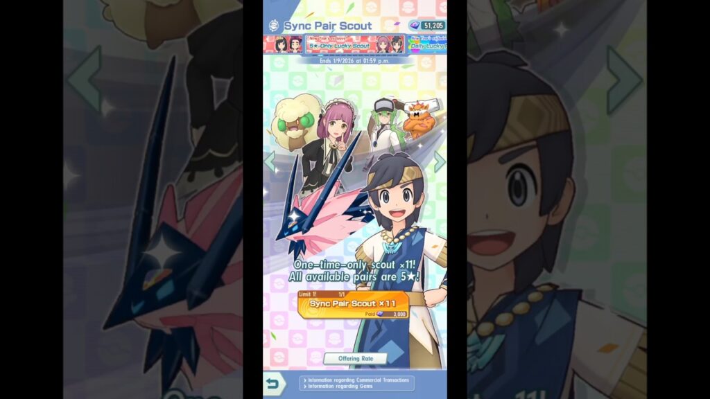 New Year's Exclusive 5 Star Only Lucky Scout | Pokemon Masters EX