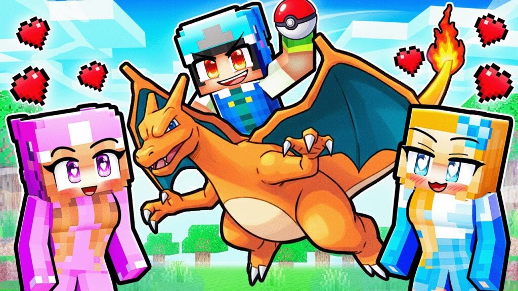 I Became a POKEMON MASTER To Rizz Girls in Minecraft!