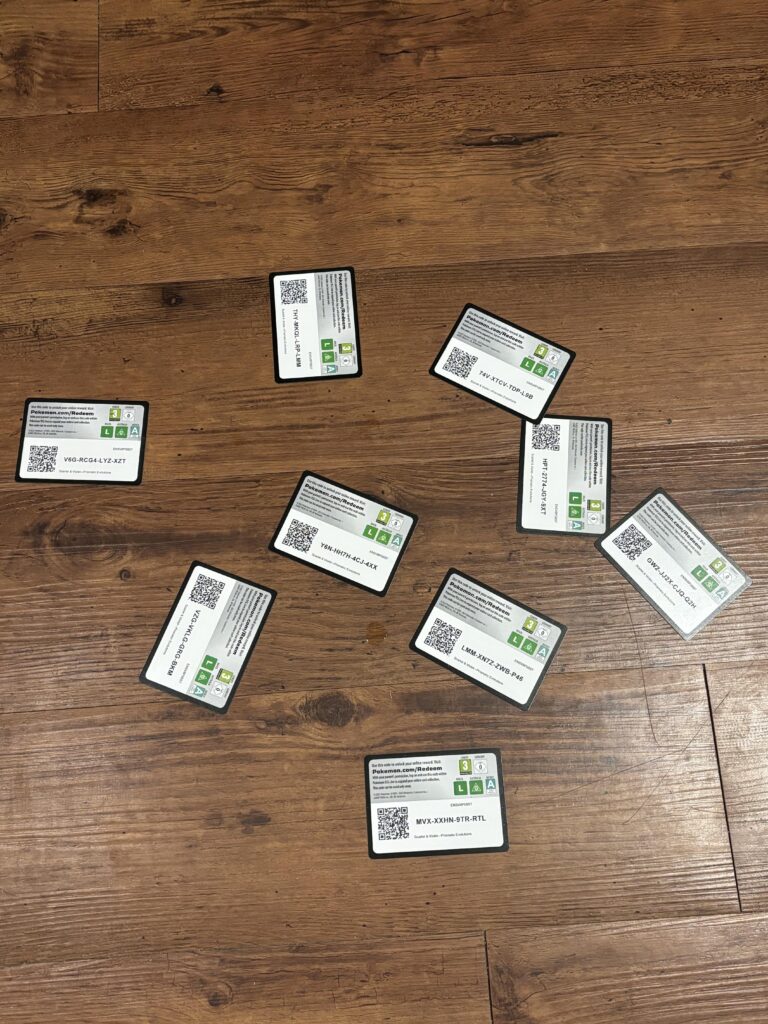 I accidentally dropped all my code cards 🤦🏻‍♂️ thank goodness they weren’t ruined
