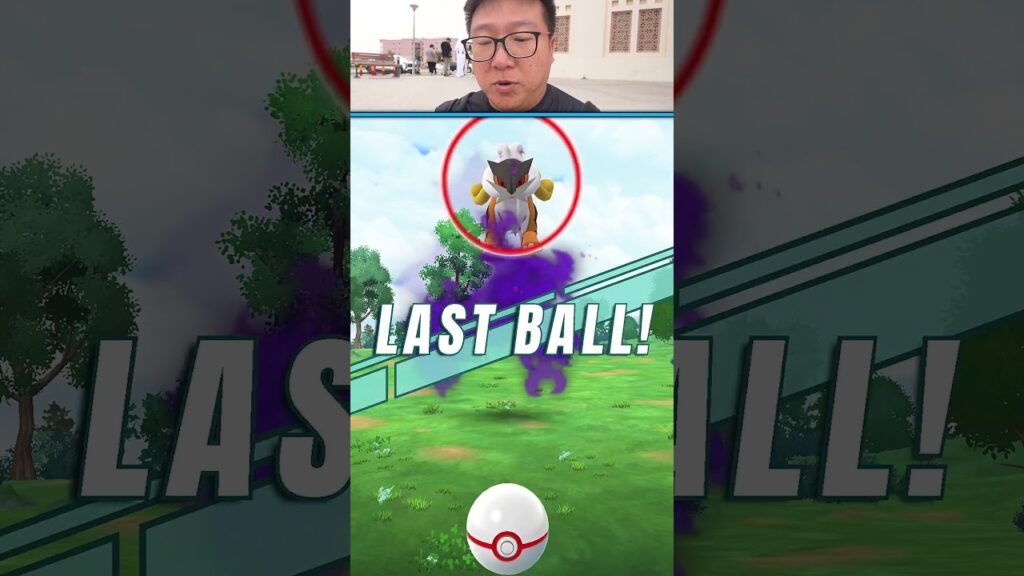 Last Ball Shiny Shadow Raikou Challenge in Pokemon GO