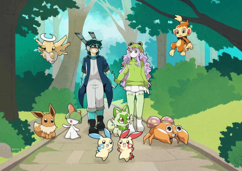 [OC] Pokemon Family - Odilianne and Kay 💕