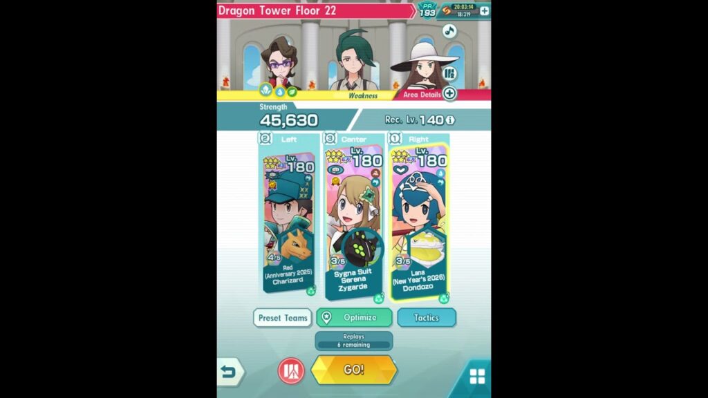 Pokemon Masters EX - Dragon Towers Floors 21-29