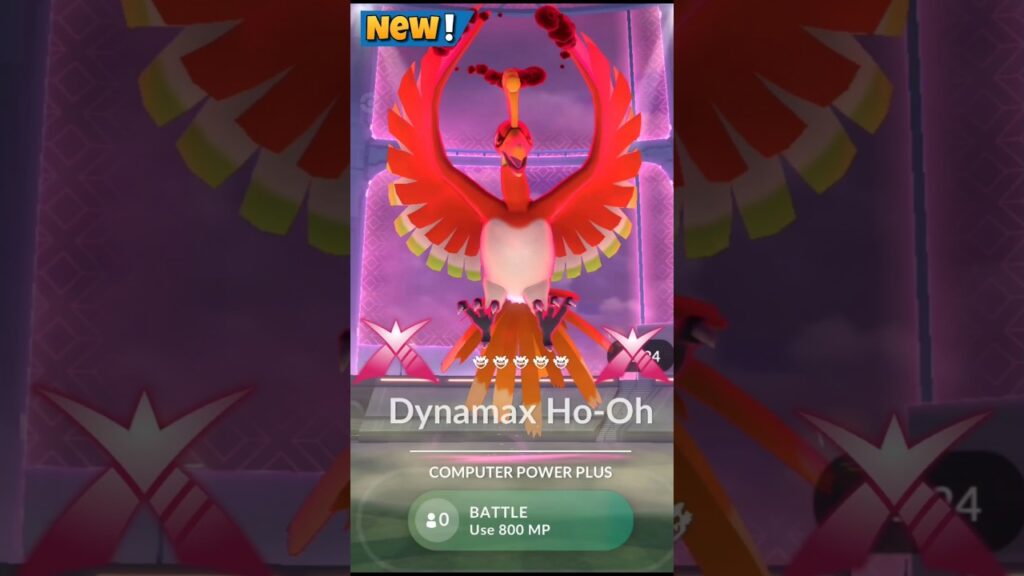 First Ever Dynamax Ho-oh Raid in Pokemon Go