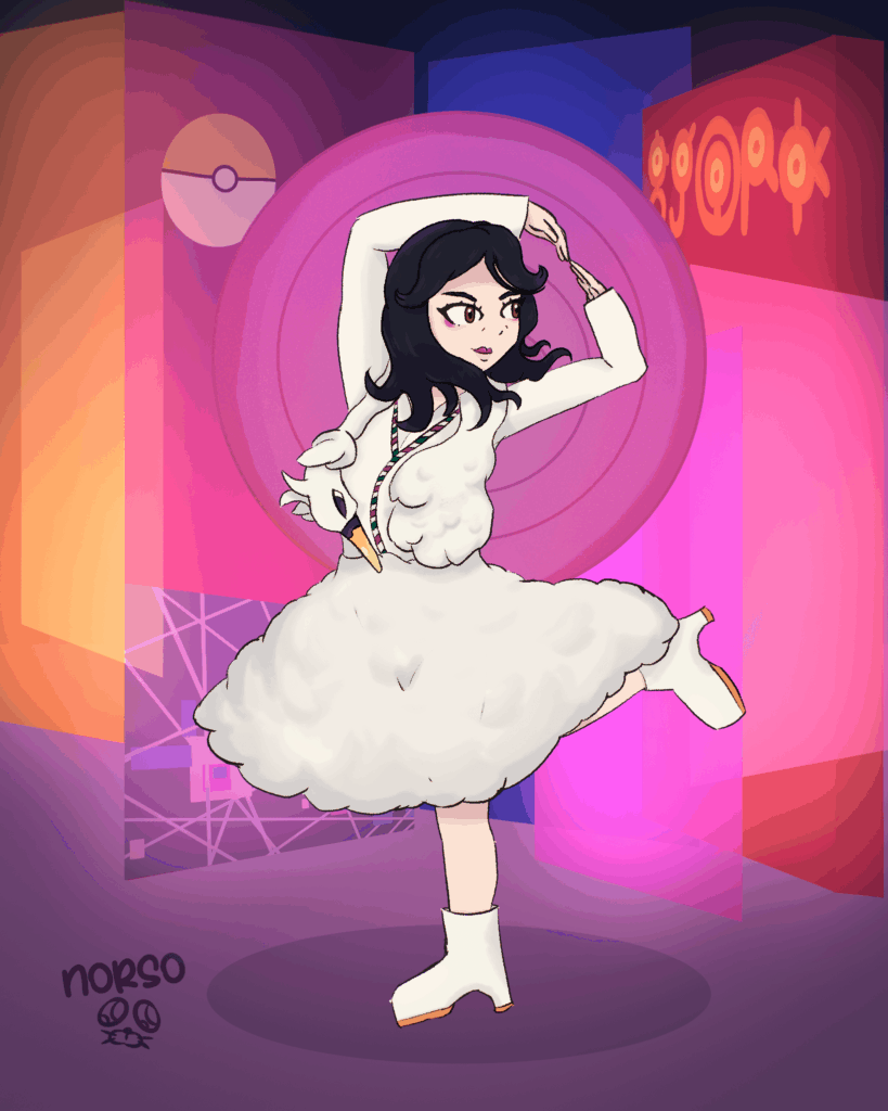 björk as a pokemon gym leader