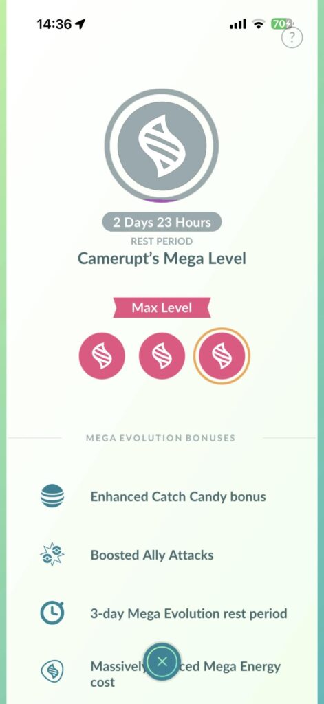Follow up on Mega not getting Max Level (resolved)