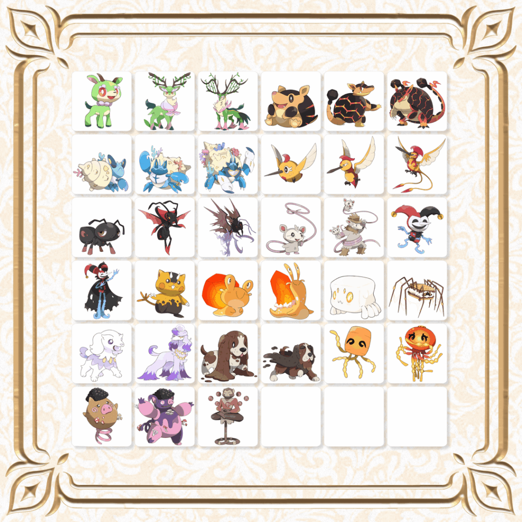 Another year of fakemon, thank you to all who have left feedback and support! Who are your favorites?