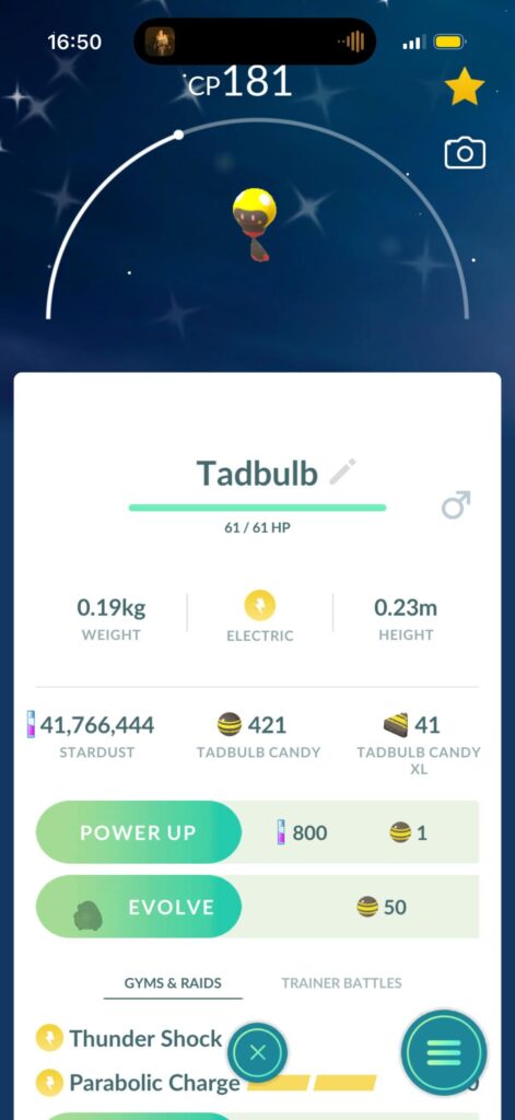 Shiny tadbulb