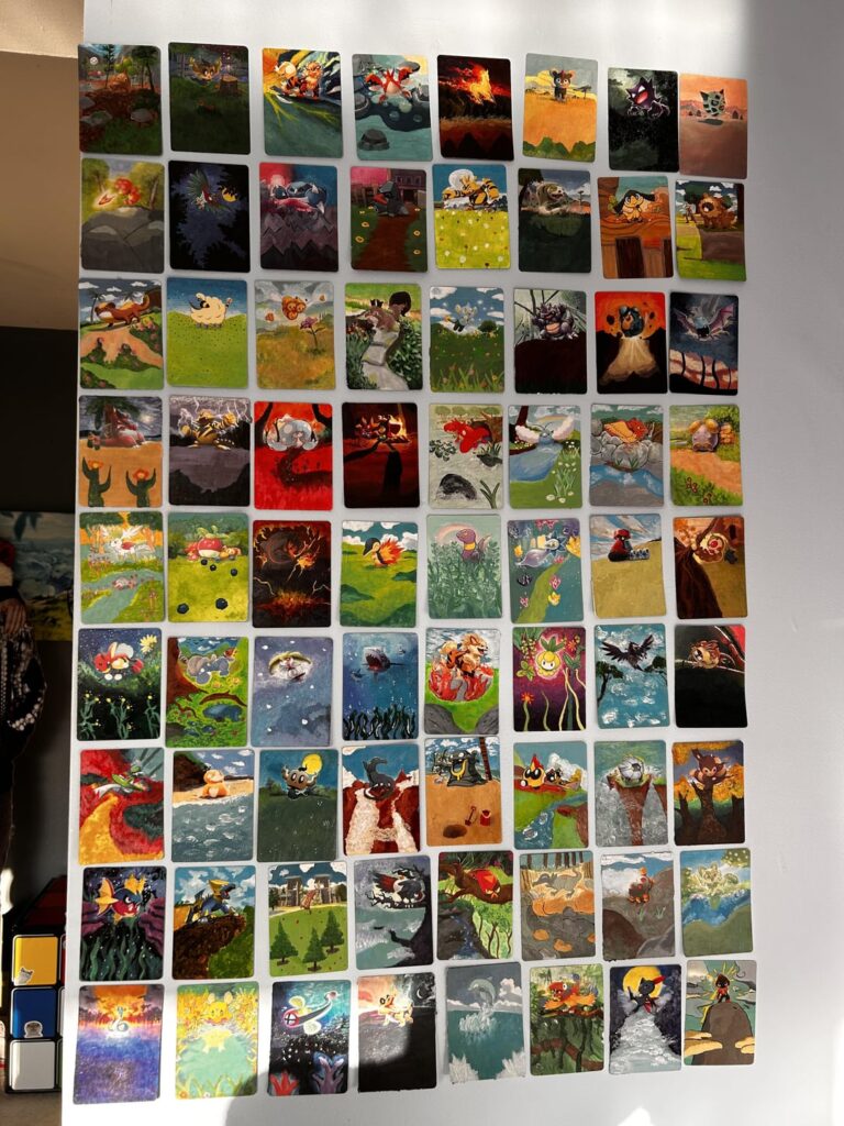 my pokémon card paintings