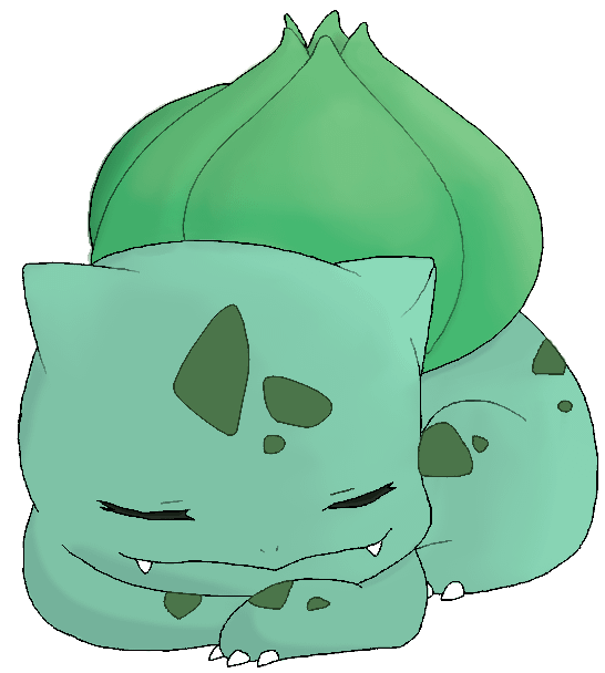 Trying to draw every pokemon. Bulbasaur was so tired after New Year's party... (OC)