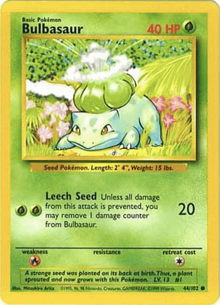 Best Bulbasaur card?