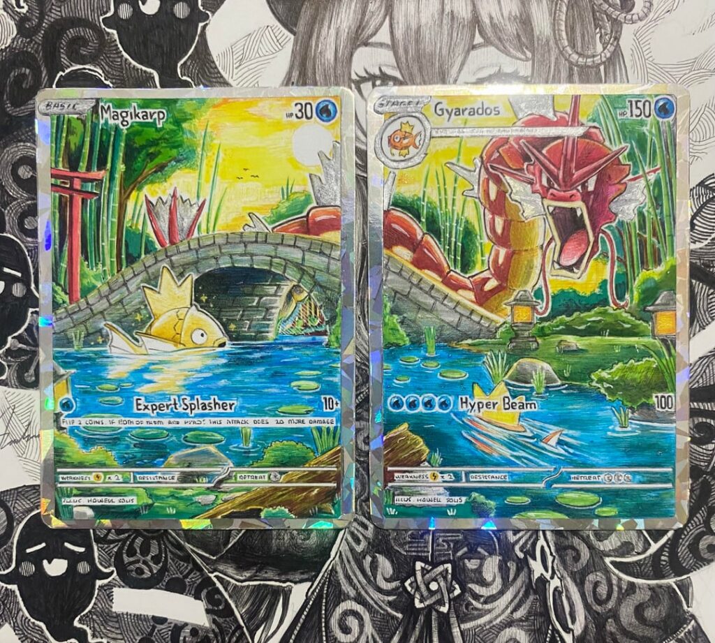 A simple connecting hand drawn card (OC)