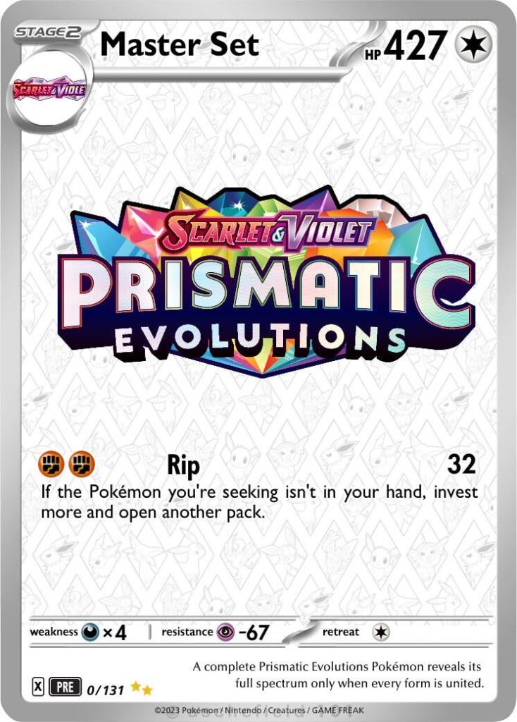 I'm working on a Prismatic Master Set and created this placeholder for my binder.