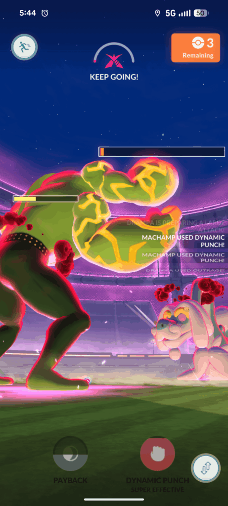 If you minimize and reopen the app and reopen it during (or as it ends?), you can keep your Pokemon Dynamaxed, though this is just aesthetic