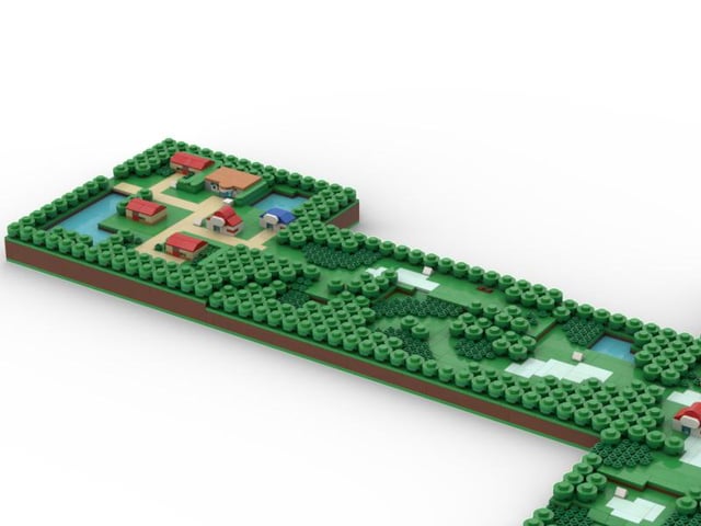 Map of Hoenn made out of LEGO (Part 2)