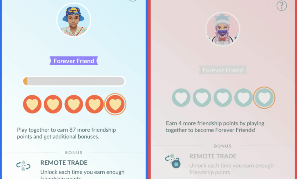 Forever Friends and remote tag granted for both accounts when friendship level is de-synced, remote trade is locked
