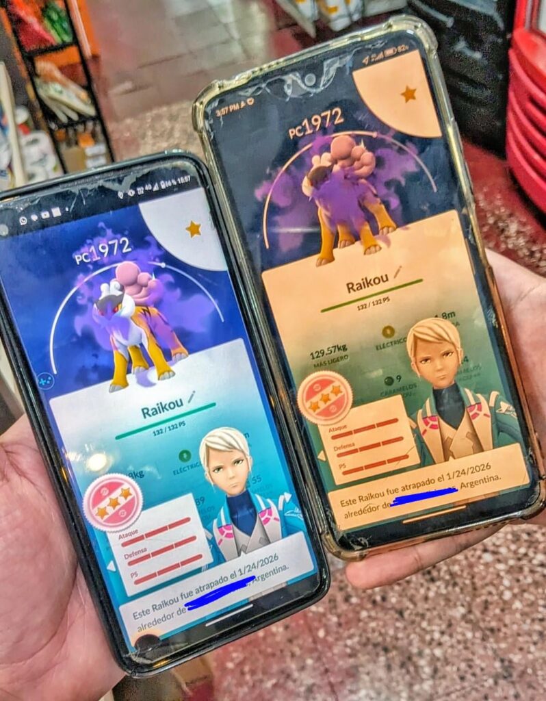 My boyfriend and I went out to play his first raid day and we both got Hundo-Shadow Raikou.