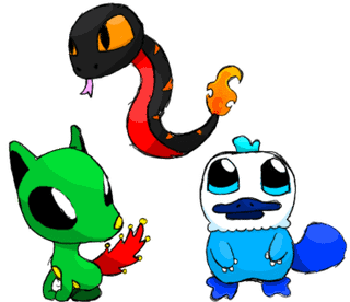 My starter pokemon for the Dja'Wurrong region I'm making!