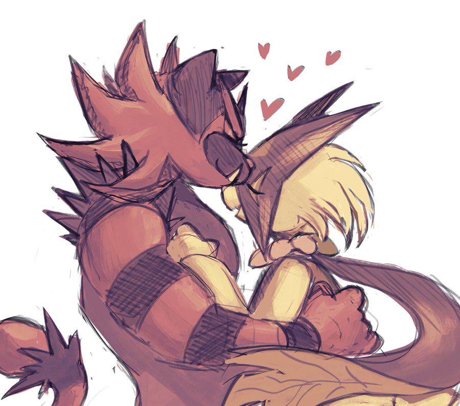 Cat Couple 🥰❤️💚 (OC: @dietranch)