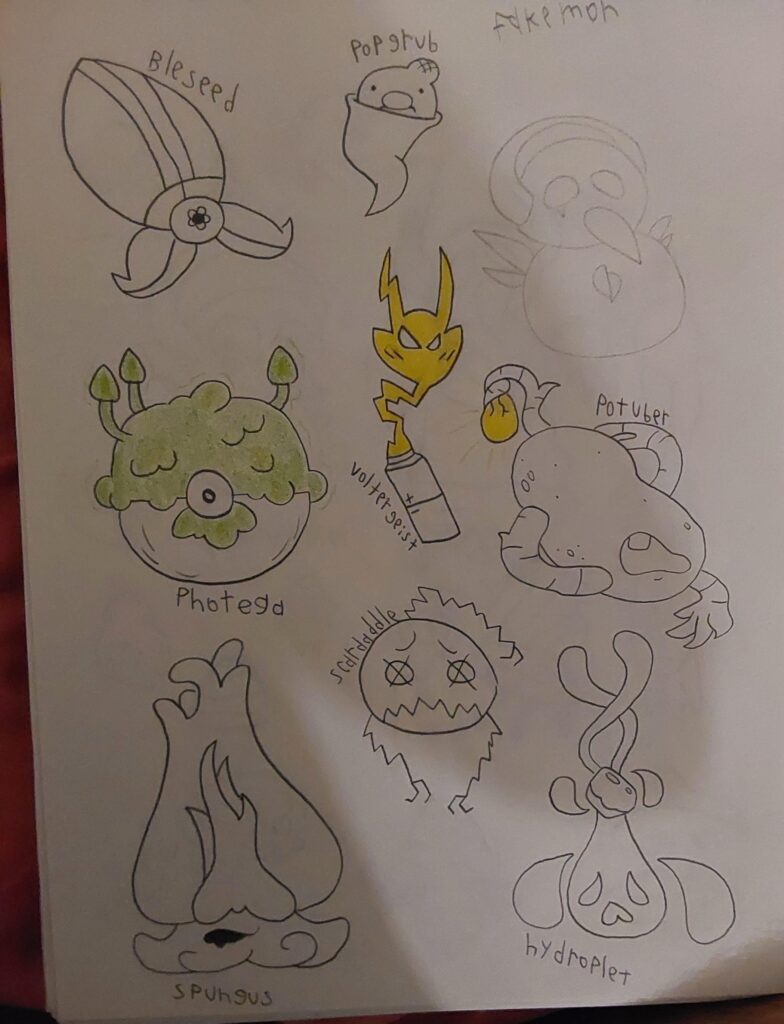 A bunch of pokemon I made based on held items