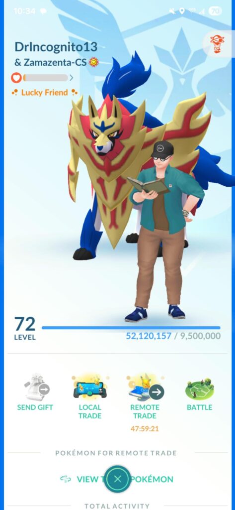 Remote trade completed