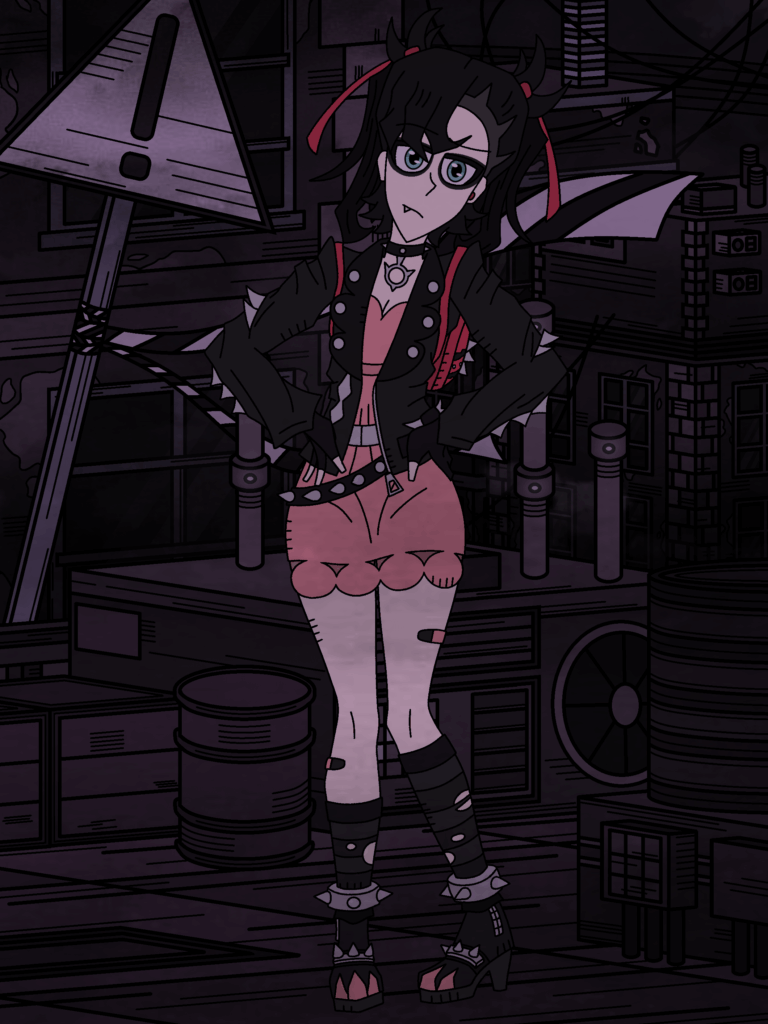 Marnie & Her Dystopian Spikemuth(OC)