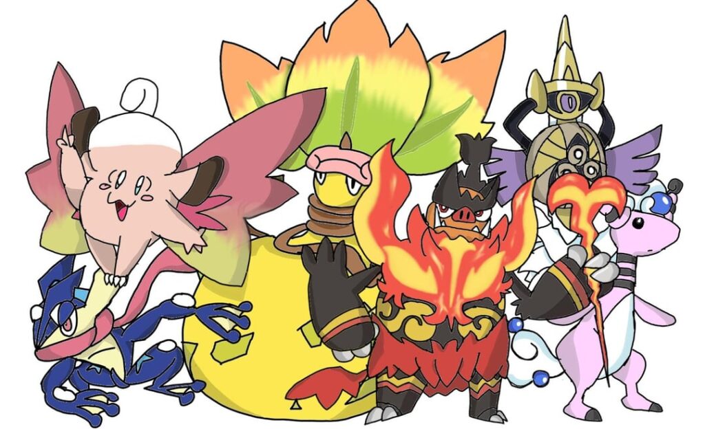 (OC) I drew my team from Legends: Z-A!