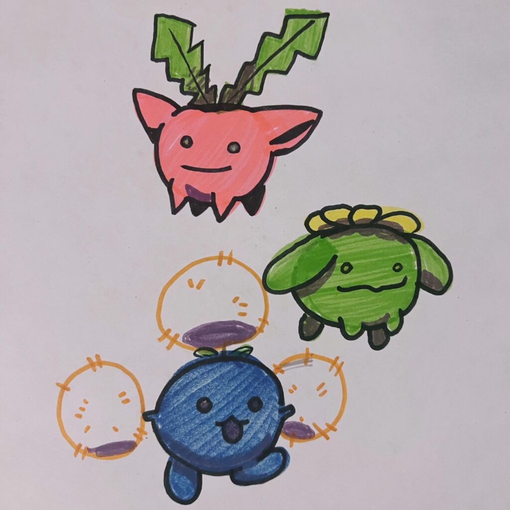 Hoppip Line doodles
