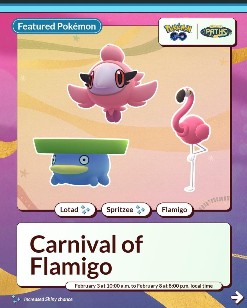 Carnival of Flamigo Niantic Infographic