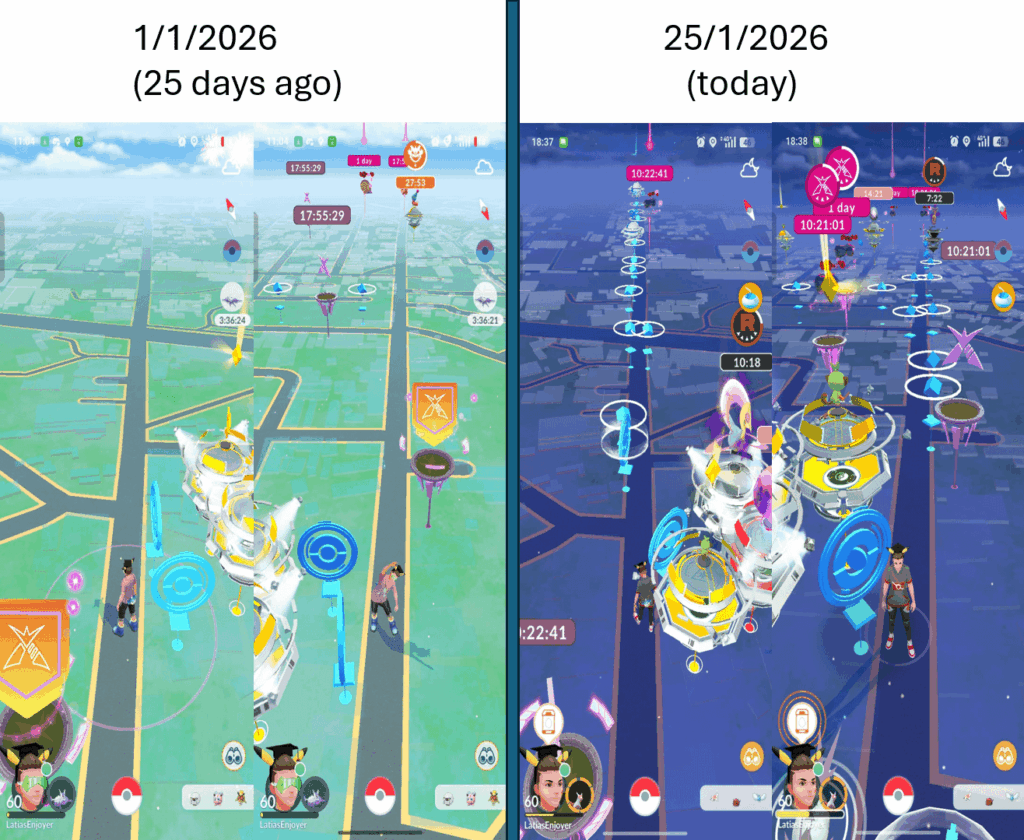 25 days ago I submitted over 50+ eligible Pokestops. This is the result