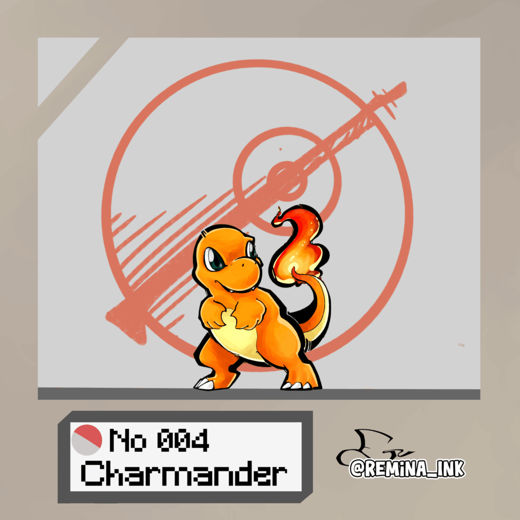 No.004 — Charmander (Kanto Pokédex Project)