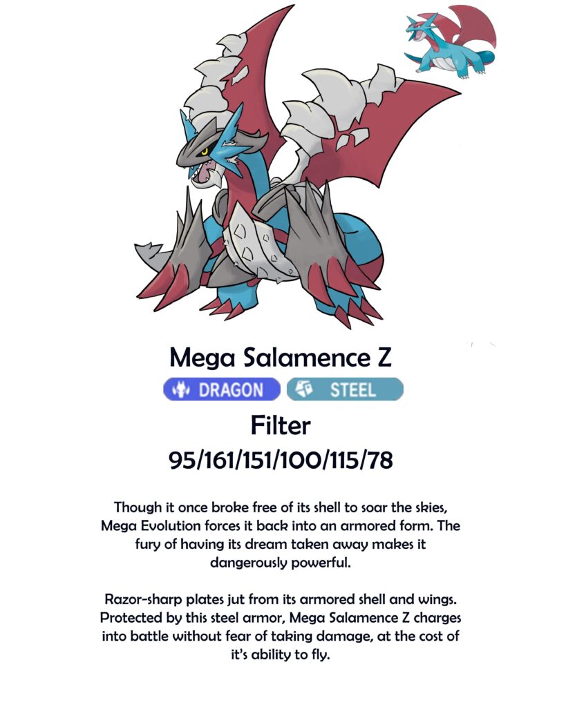 My take on a Mega Salamence Z