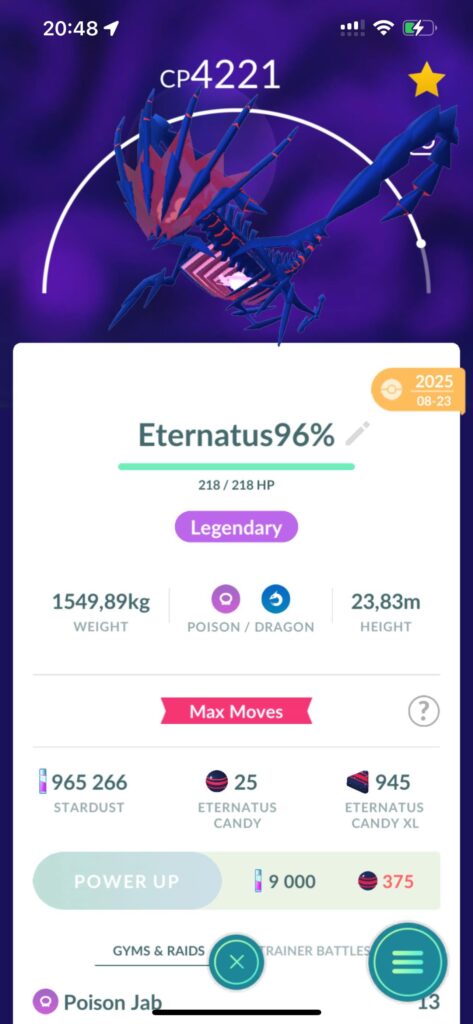 What is your heaviest pokemon?