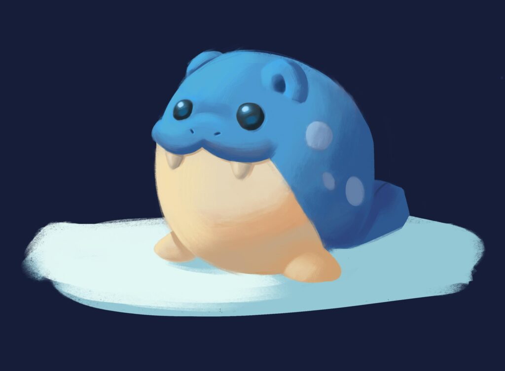 Spheal painting I made !!