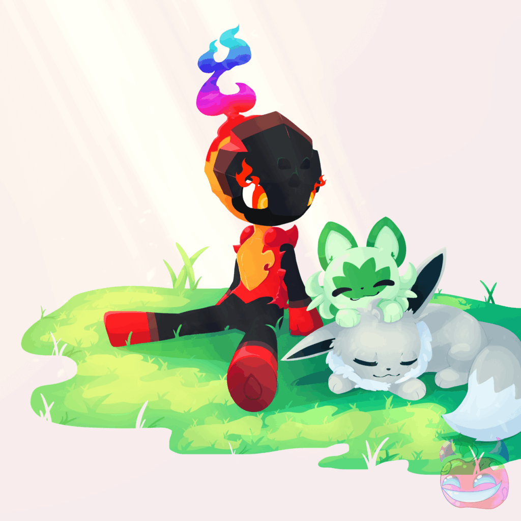 Trying a new style 🌱 ❤️ (OC)