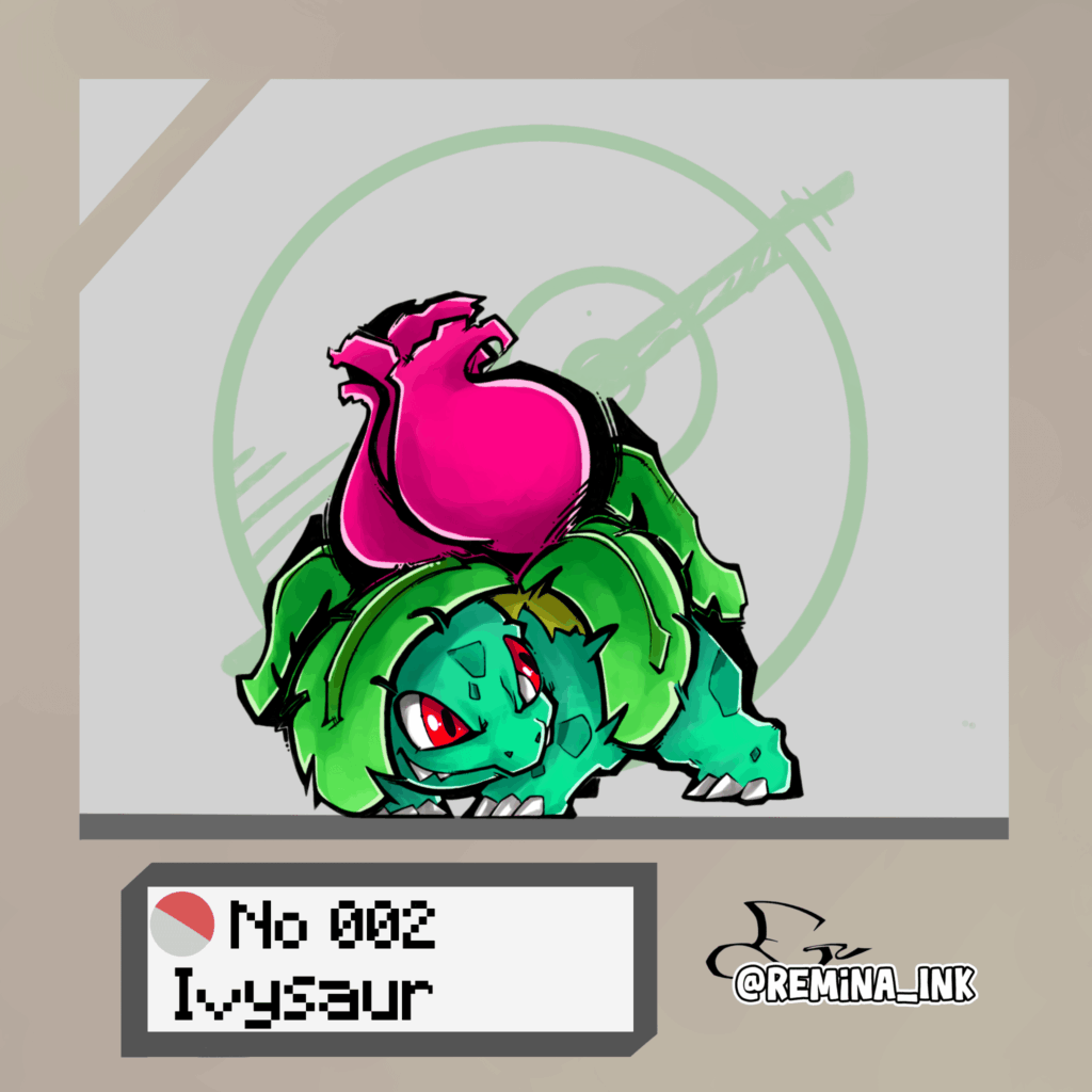 #002 Ivysaur — Kanto Pokédex project