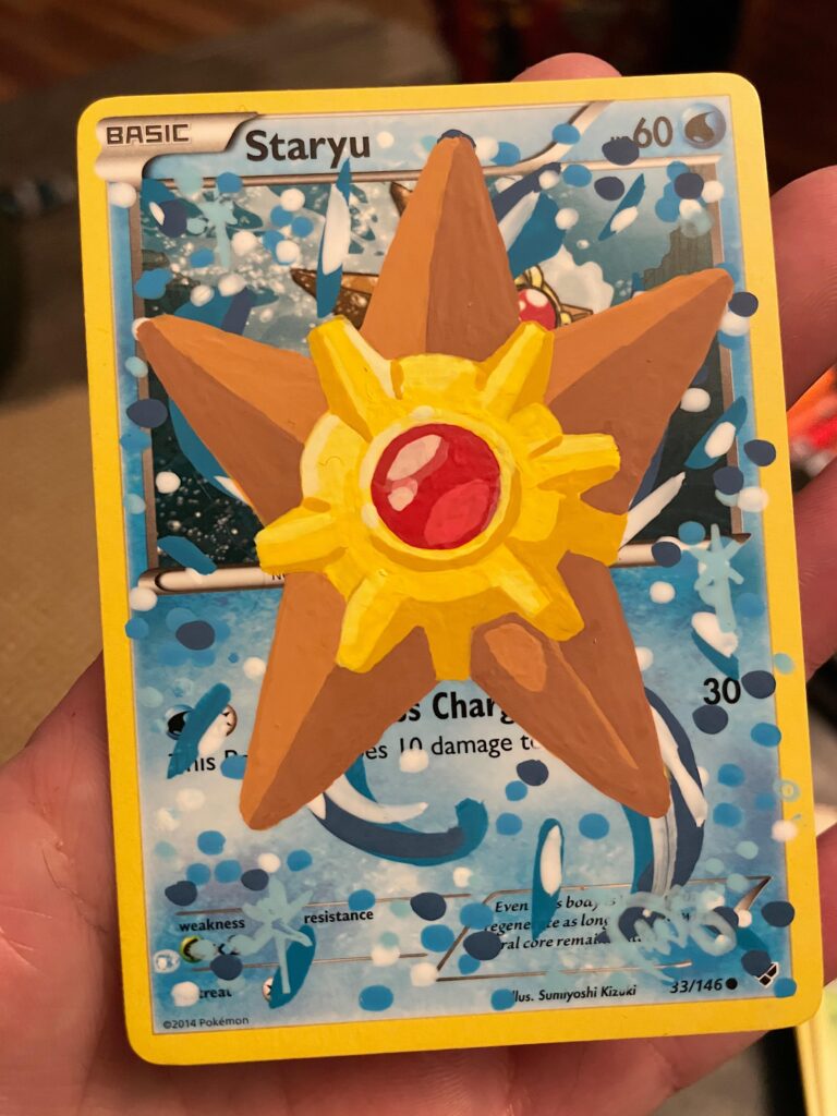 In a bit of a creative block. So I painted a card for the first time!