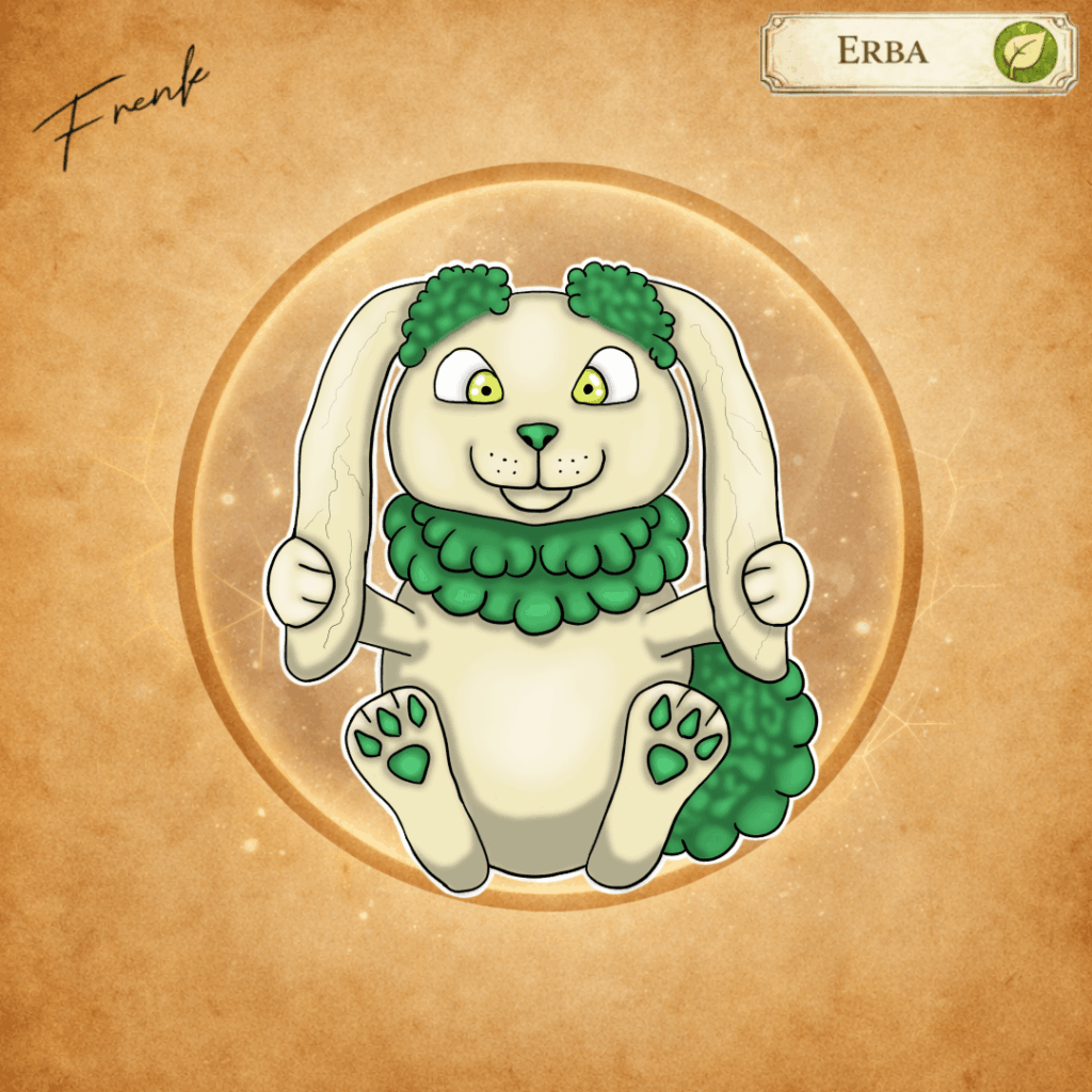 Here's the second Parthenia starter. I was inspired by a lop-eared rabbit, and the latest version is a Grass/Fighting type. What do you think? Help me find suitable names for it. Thanks.