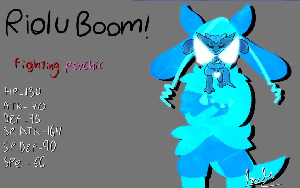 Riolu Boom! Based on the Baby Boom idea by @baefakemon on twitter